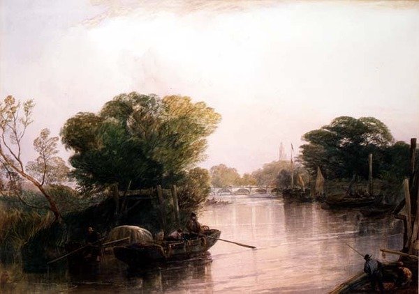 Tamiza w Kew (akwarela) autorstwa John Francis Salmon