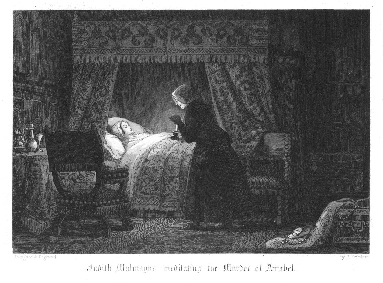 Scena ze Starego St Pauls autorstwa Williama Harrisona Ainswortha, 1855 autorstwa John Franklin