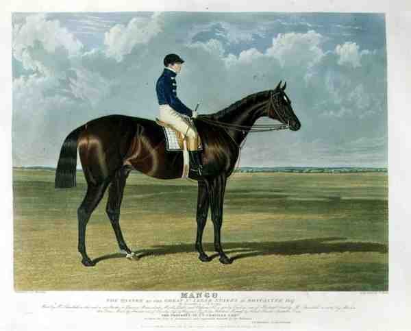 „Mango”, zwycięzca Wielkich Nagród St. Leger w Doncaster autorstwa John Frederick Herring Snr