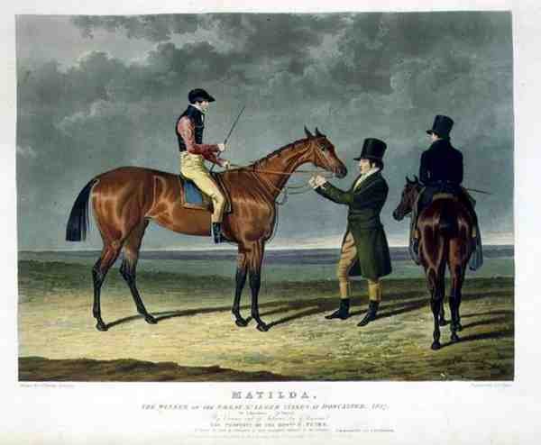 „Matilda”, zwycięzca Wielkich Nagród St. Leger w Doncaster autorstwa John Frederick Herring Snr