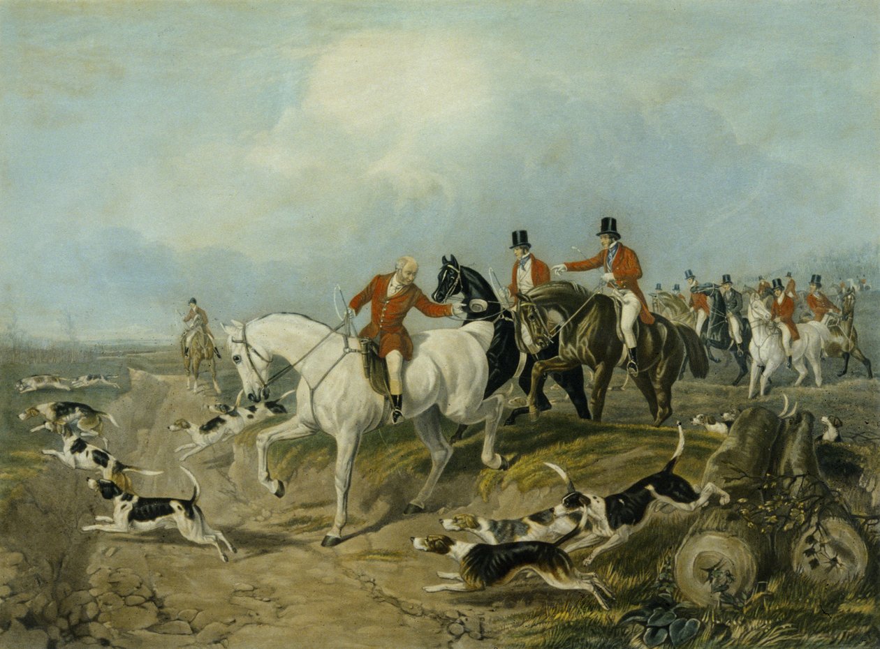Znalezisko, grawerowane przez Huffmana i Mackrilla (kolorowy grawerunek) autorstwa John Frederick Herring Snr