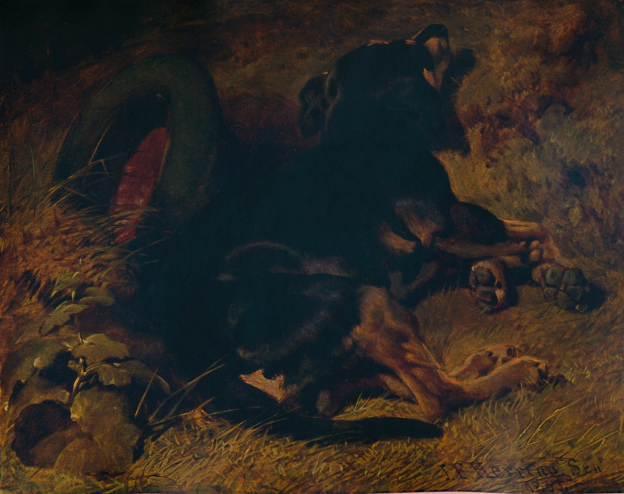 Śpiący pies, 1850, 1935 autorstwa John Frederick Hering