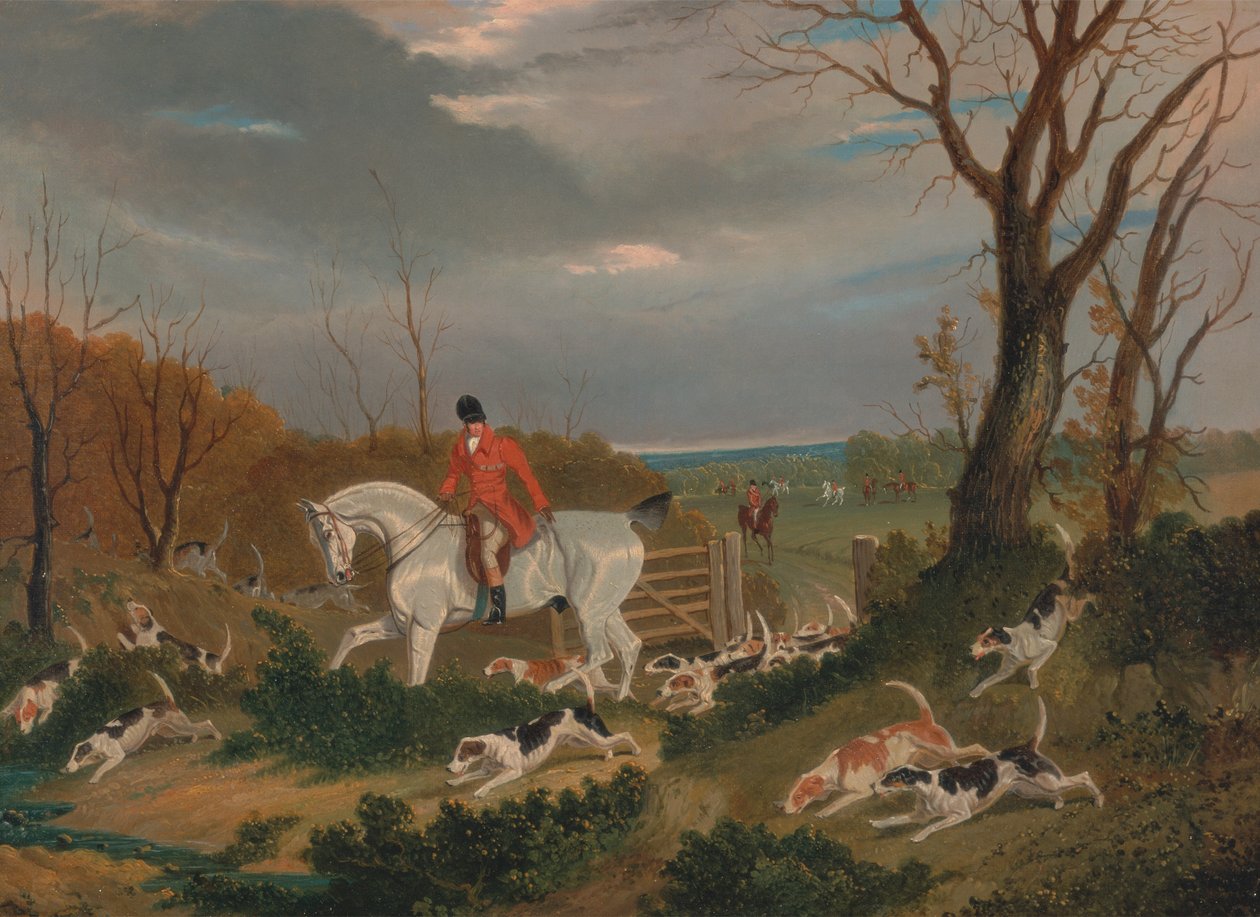 Polowanie w Suffolk: Ukrywanie się w pobliżu Herringswell autorstwa John Frederick Herring