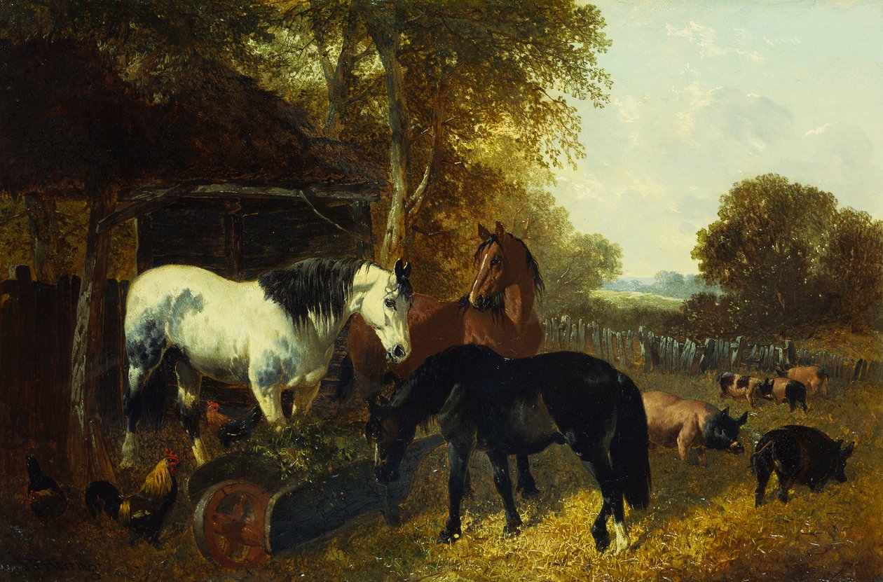Scena na farmie autorstwa John Frederick Herring Junior