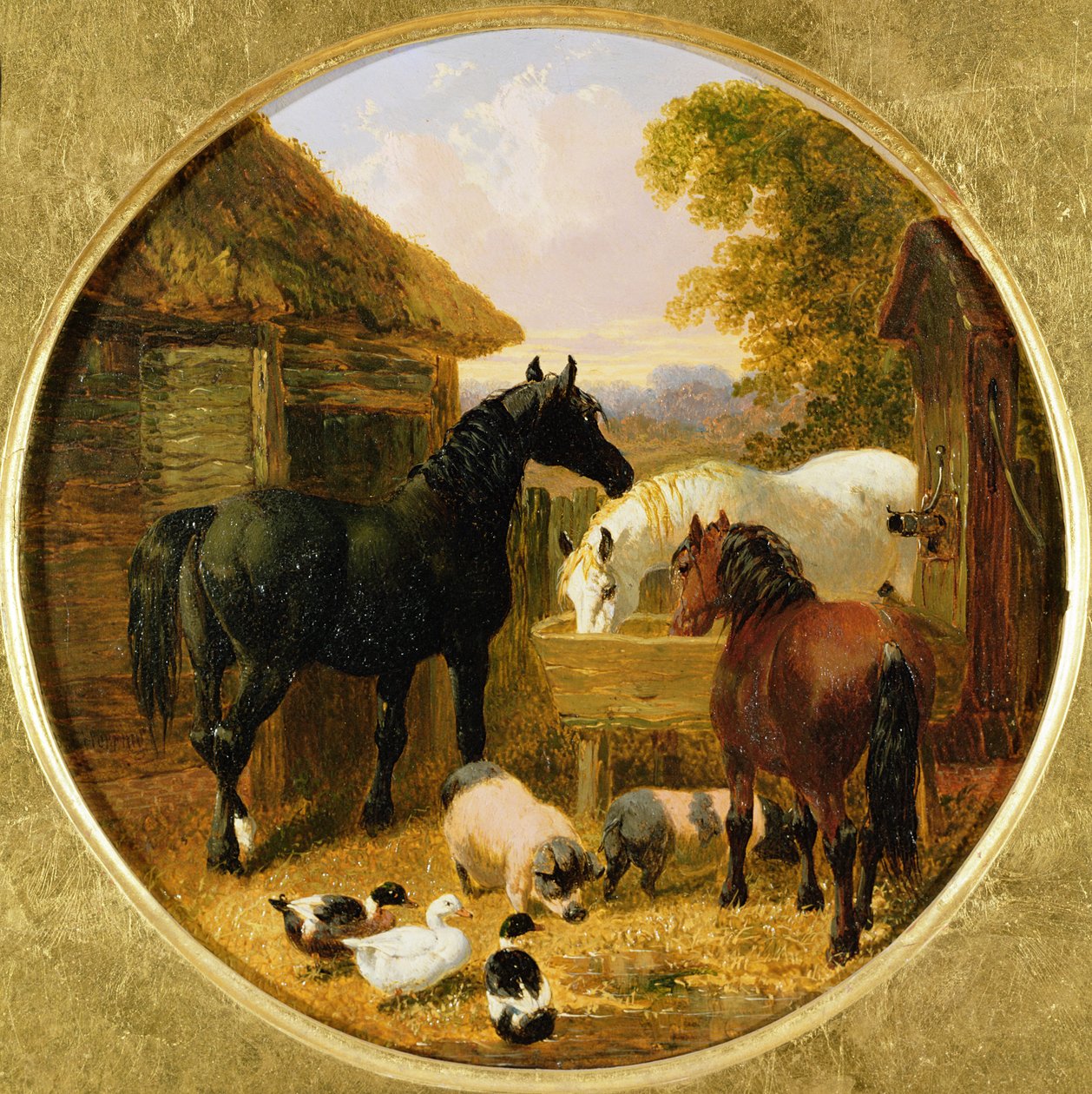 Scena na farmie autorstwa John Frederick Herring Junior