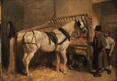 Idzie dorożkarz w stajni z stajennymi autorstwa John Frederick Herring Senior