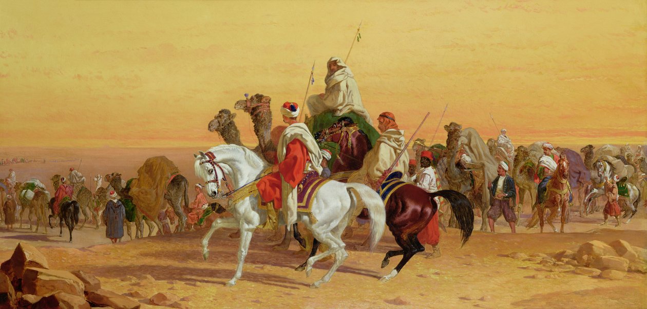 Arabska karawana autorstwa John Frederick Herring Senior