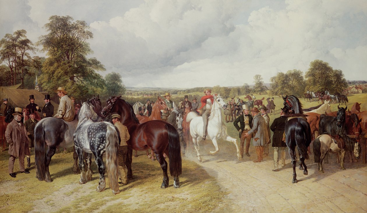 Angielskie Targi Koni w Southborough Common autorstwa John Frederick Herring Senior
