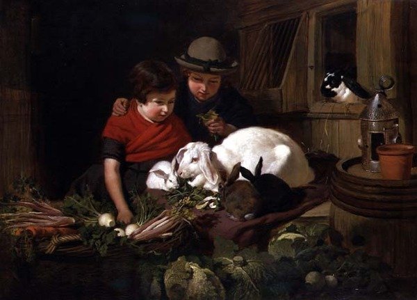 Hodowcy królików autorstwa John Frederick Herring Senior