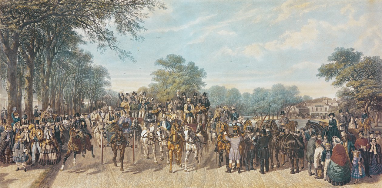 Powrót z Derby, 1862 autorstwa John Frederick Herring Senior