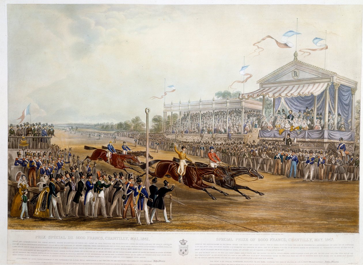 Nagroda specjalna 5000 franków dla Chantilly w 1841 r. Rycina Johna Fredericka Herringa (1795-1865) (ec.engl.) 1841 Ze zbiorów prywatnych autorstwa John Frederick Herring Senior