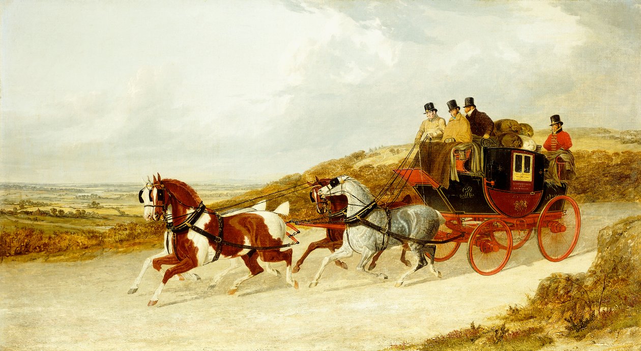 Poczta królewska w Edynburgu i Londynie, 1838 r autorstwa John Frederick Herring Senior