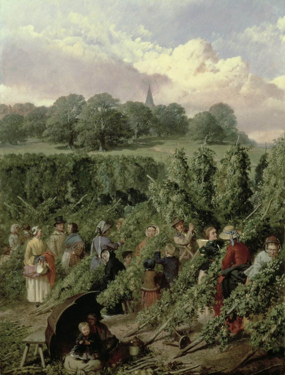 Zbieracze chmielu autorstwa John Frederick Herring Senior