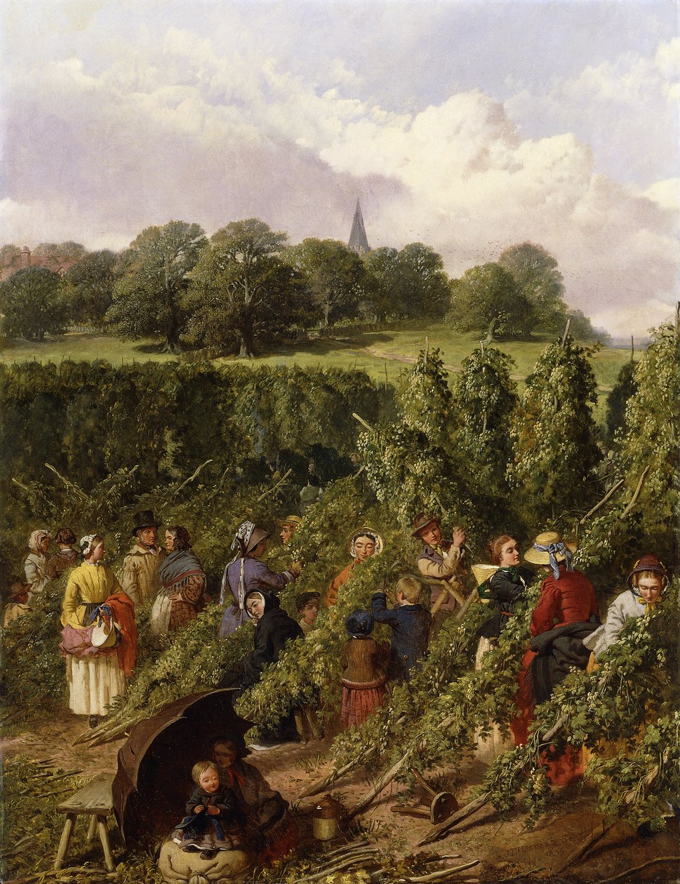 Zbieracze chmielu, 1855 autorstwa John Frederick Herring Senior