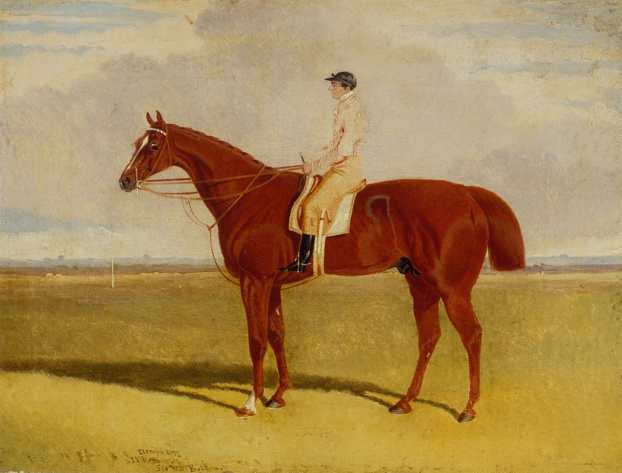 Pełnomocnik z P. Conolly na wysokości sześciu mil na dole, Newmarket (olej na płótnie) autorstwa John Frederick Jr. Herring