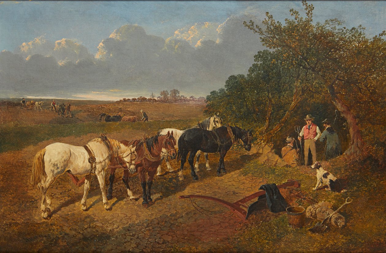 Odpoczynek drużyny (olej na płótnie) autorstwa John Frederick Jr. Herring