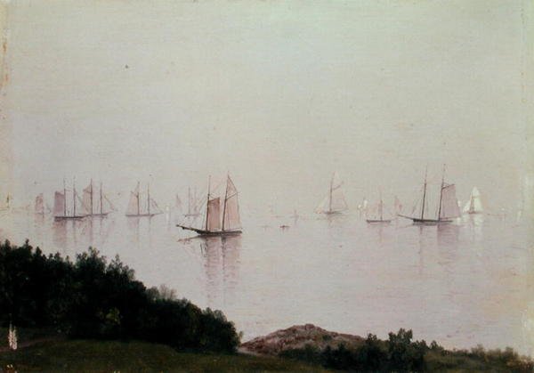 Popołudnie w Newport (olej na pokładzie) autorstwa John Frederick Kensett