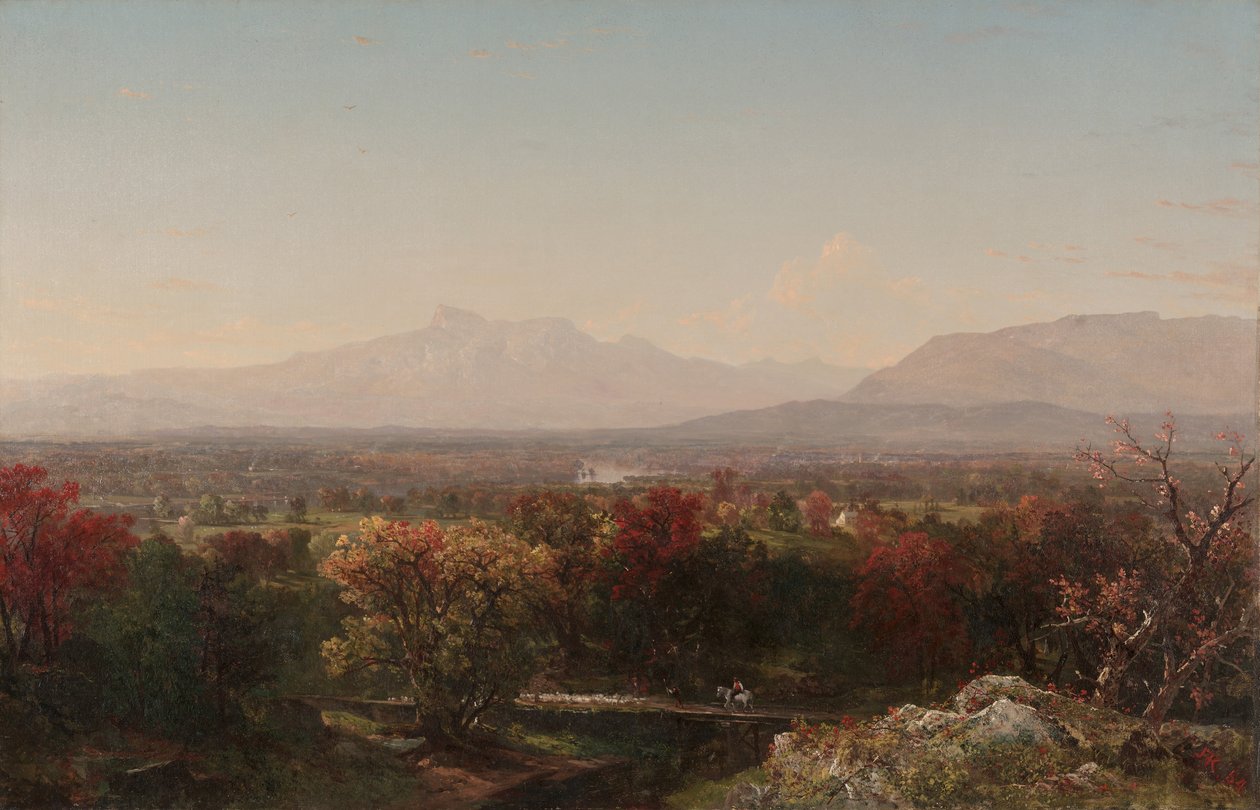 Październikowy dzień w Białych Górach, 1854 autorstwa John Frederick Kensett