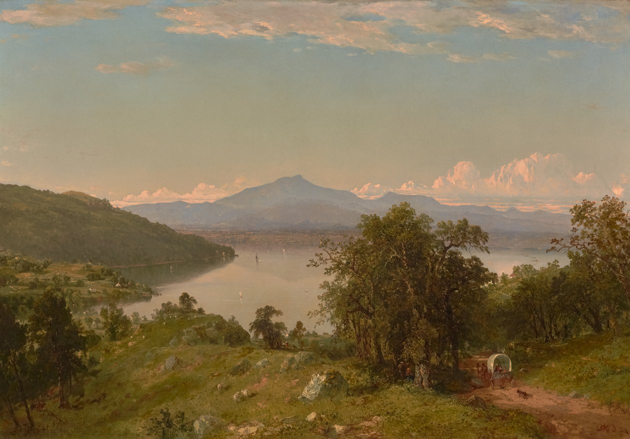 Wielbłądzi Garb z zachodniego brzegu jeziora Champlain 1852 (olej na płótnie) autorstwa John Frederick Kensett