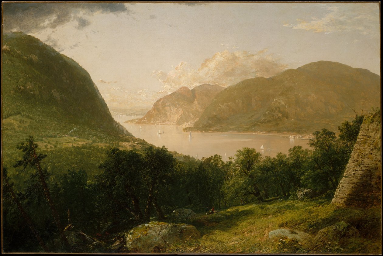 Widok na rzekę Hudson autorstwa John Frederick Kensett