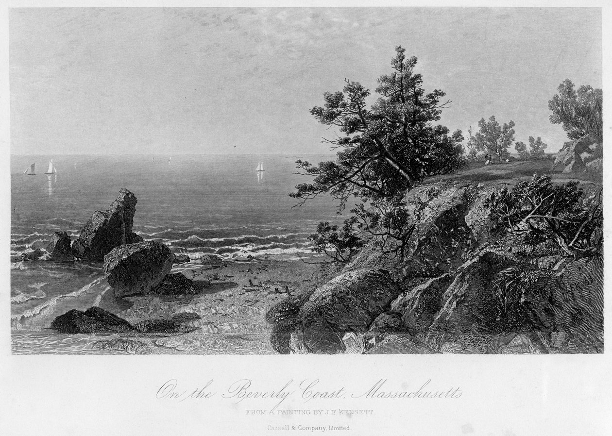 Na Wybrzeżu Beverly, Massachusetts, XIX wiek. autorstwa John Frederick Kensett