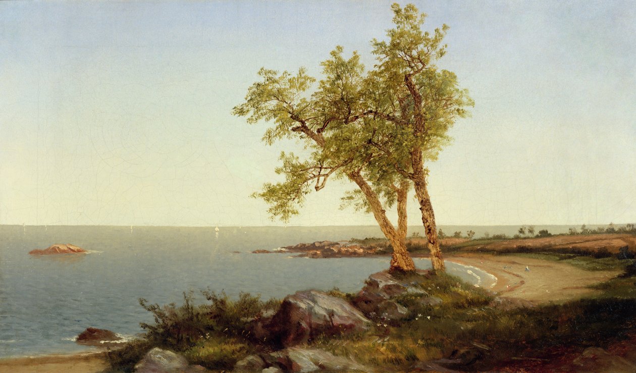 Linia brzegowa latem (olej na płótnie) autorstwa John Frederick Kensett