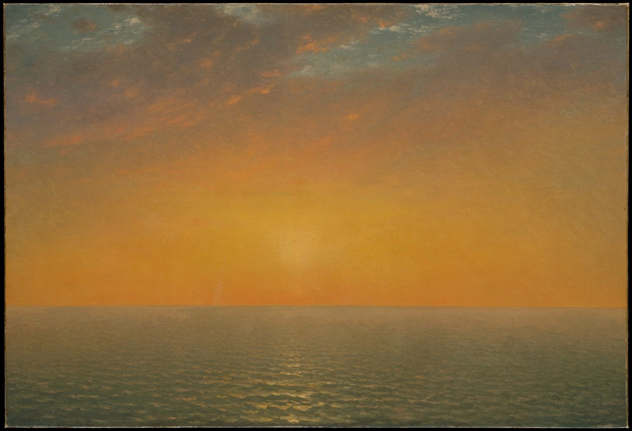 Zachód słońca nad morzem autorstwa John Frederick Kensett