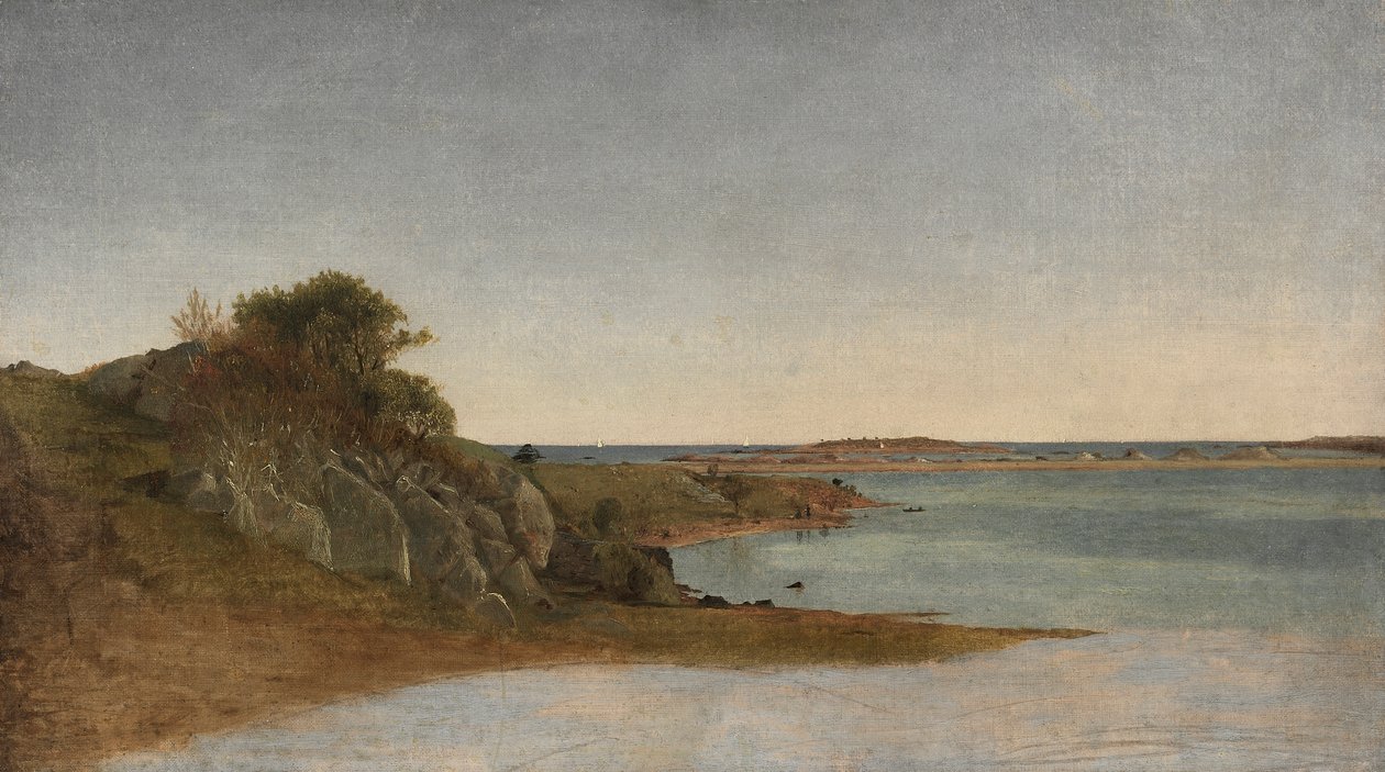 Widok w pobliżu Newport autorstwa John Frederick Kensett