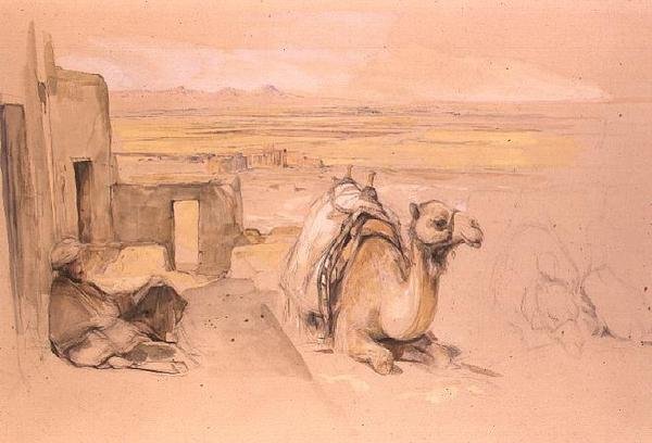 Wielbłąd, Teby Zachodnie autorstwa John Frederick Lewis
