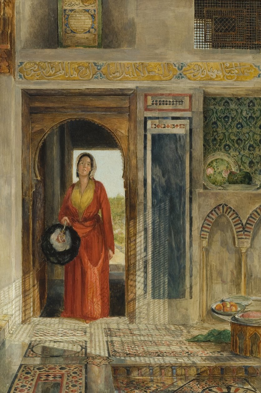 Wejście do haremu, 1871 (patrz także 131708) autorstwa John Frederick Lewis