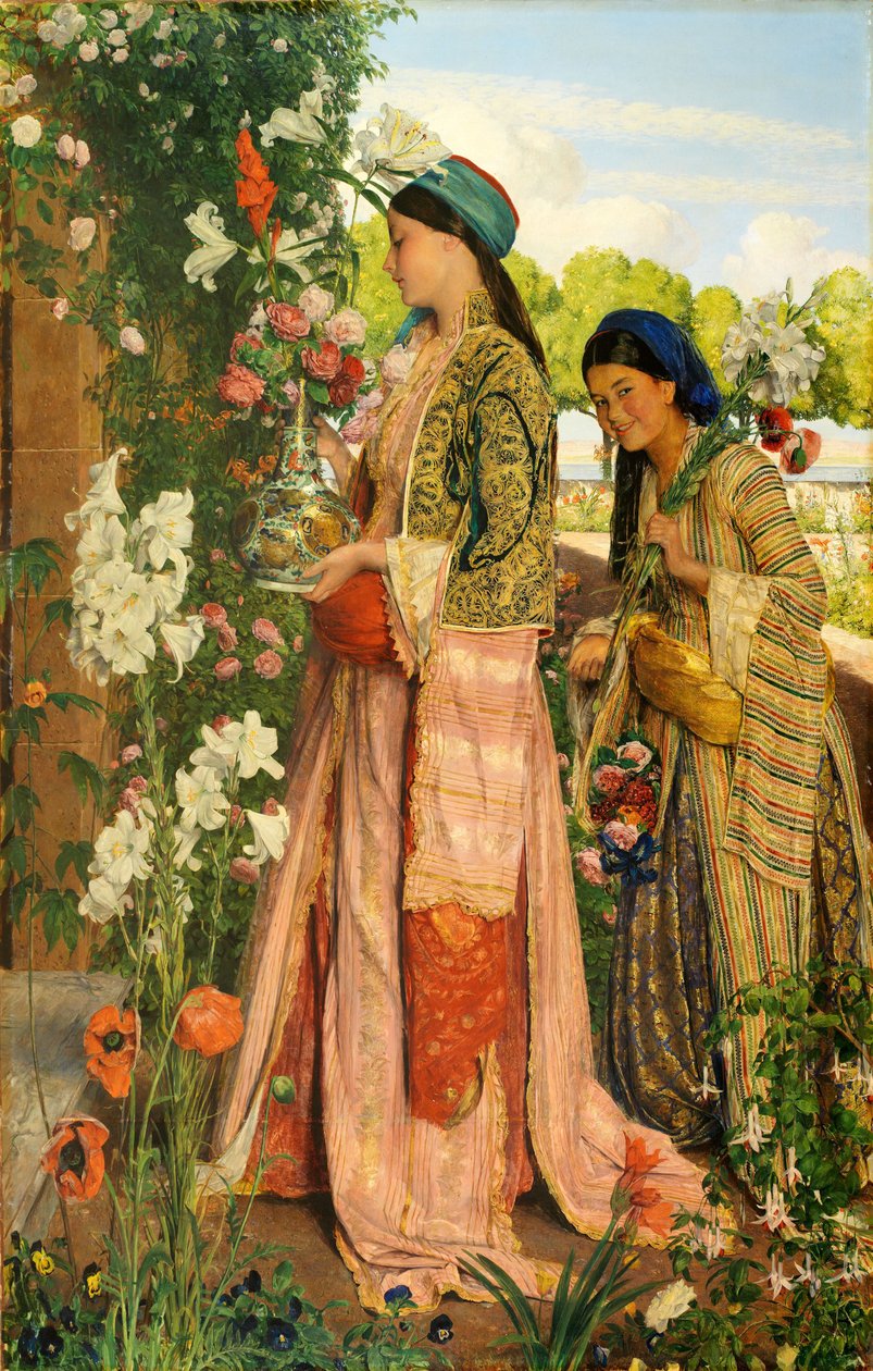 Lilia Auratum, 1871 autorstwa John Frederick Lewis