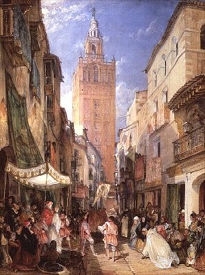 Procesja religijna, Sewilla autorstwa John Frederick Lewis