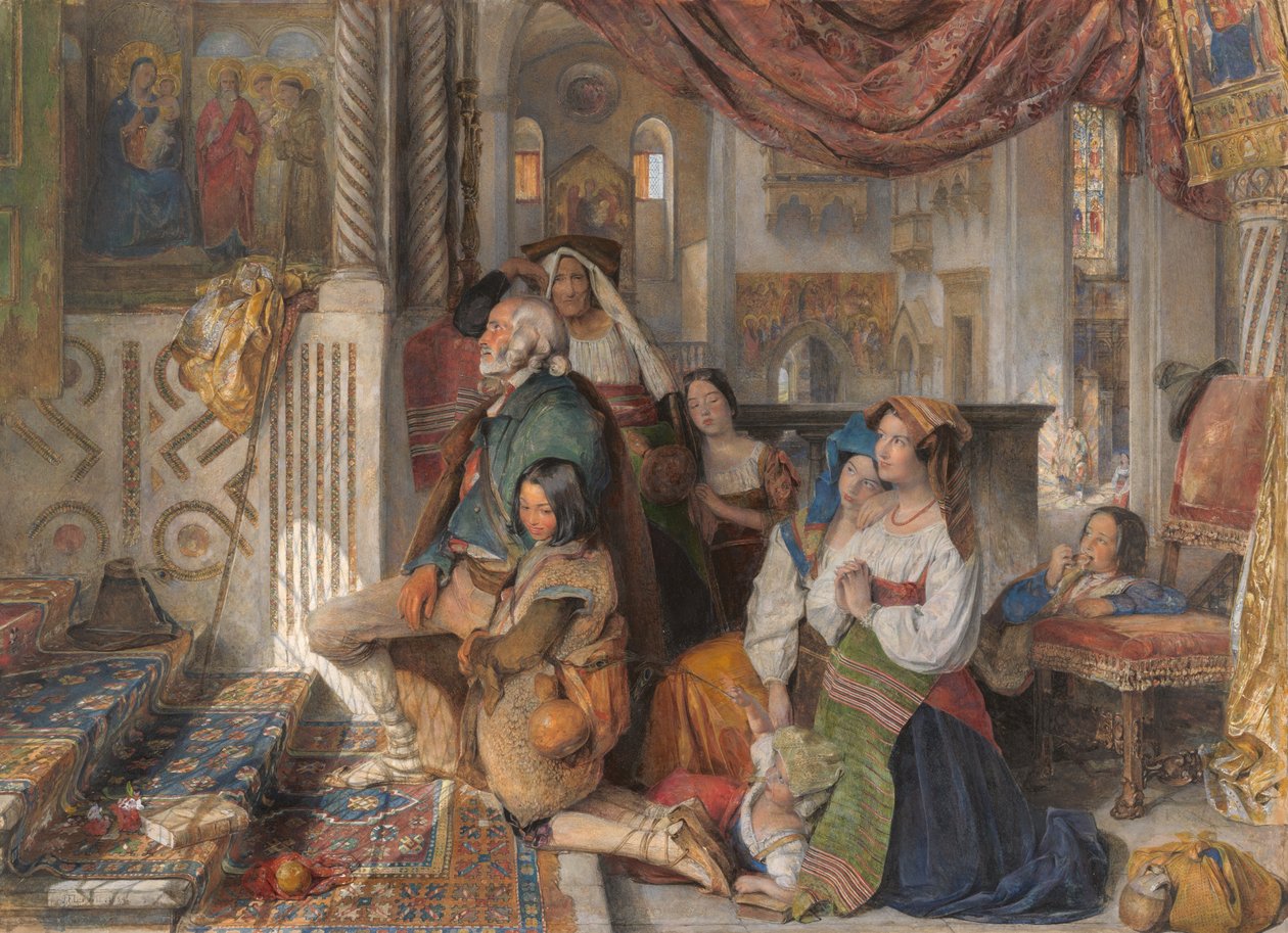 Rzymscy pielgrzymi autorstwa John Frederick Lewis