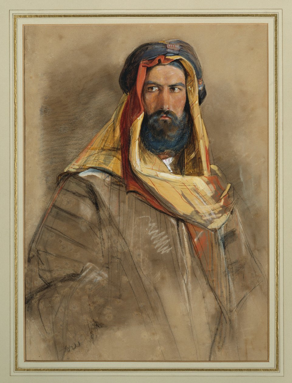 Studium arabskiego szejka autorstwa John Frederick Lewis