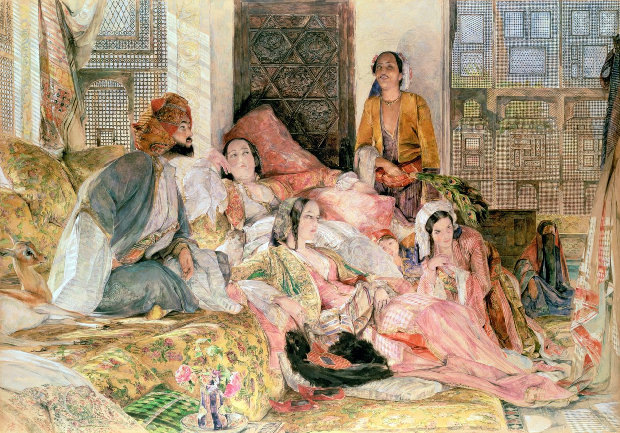 Harem, ok. 1850 r autorstwa John Frederick Lewis
