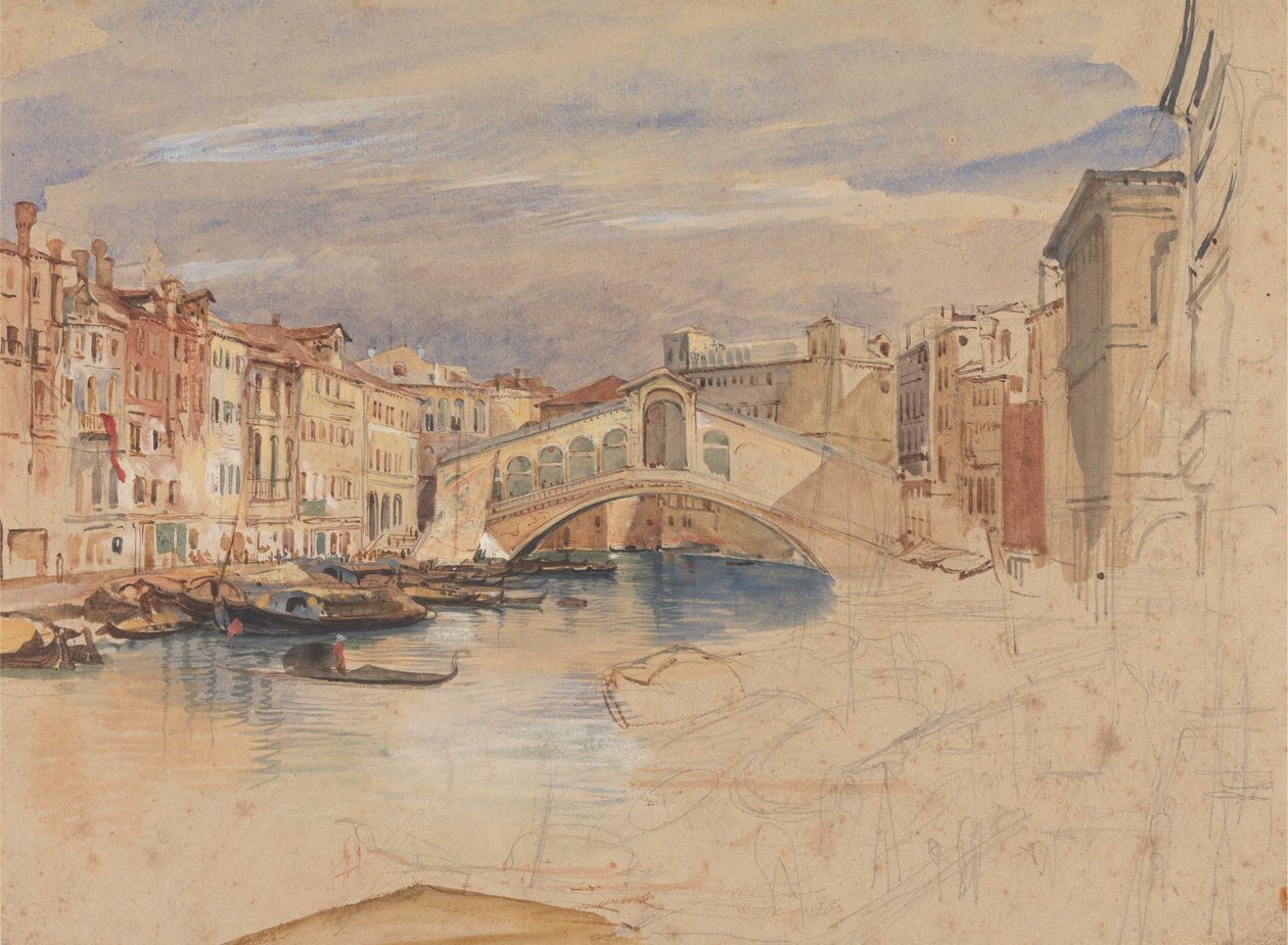 Wenecja: Canal Grande i Rialto autorstwa John Frederick Lewis