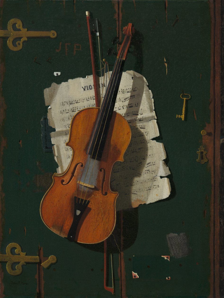 Stare skrzypce autorstwa John Frederick Peto