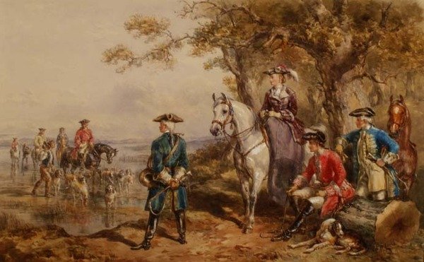Polowanie na wydry autorstwa John Frederick Tayler