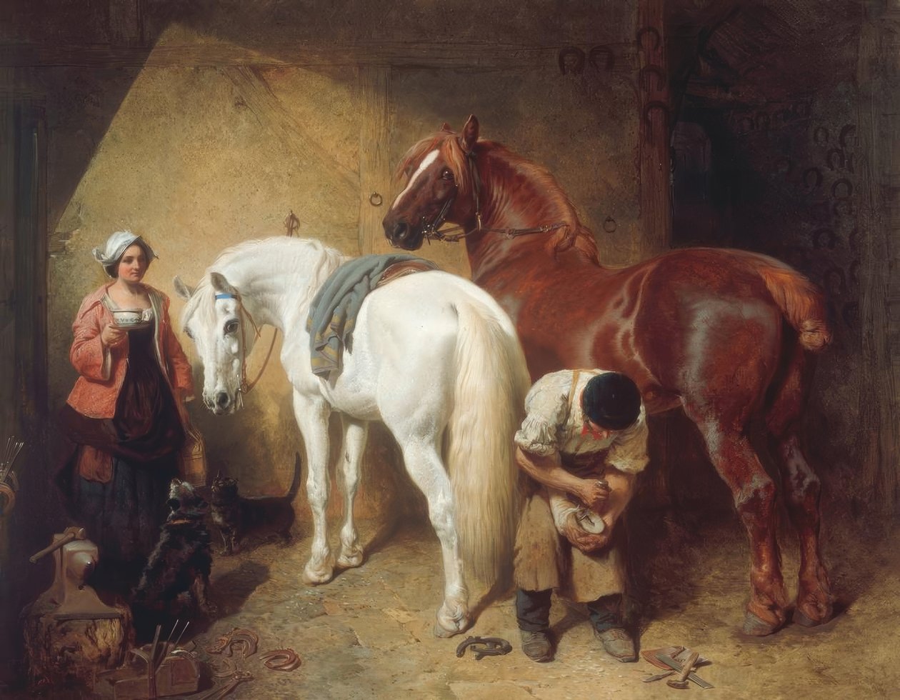 Podkuwanie Imaum autorstwa John Frederick Herring Senior