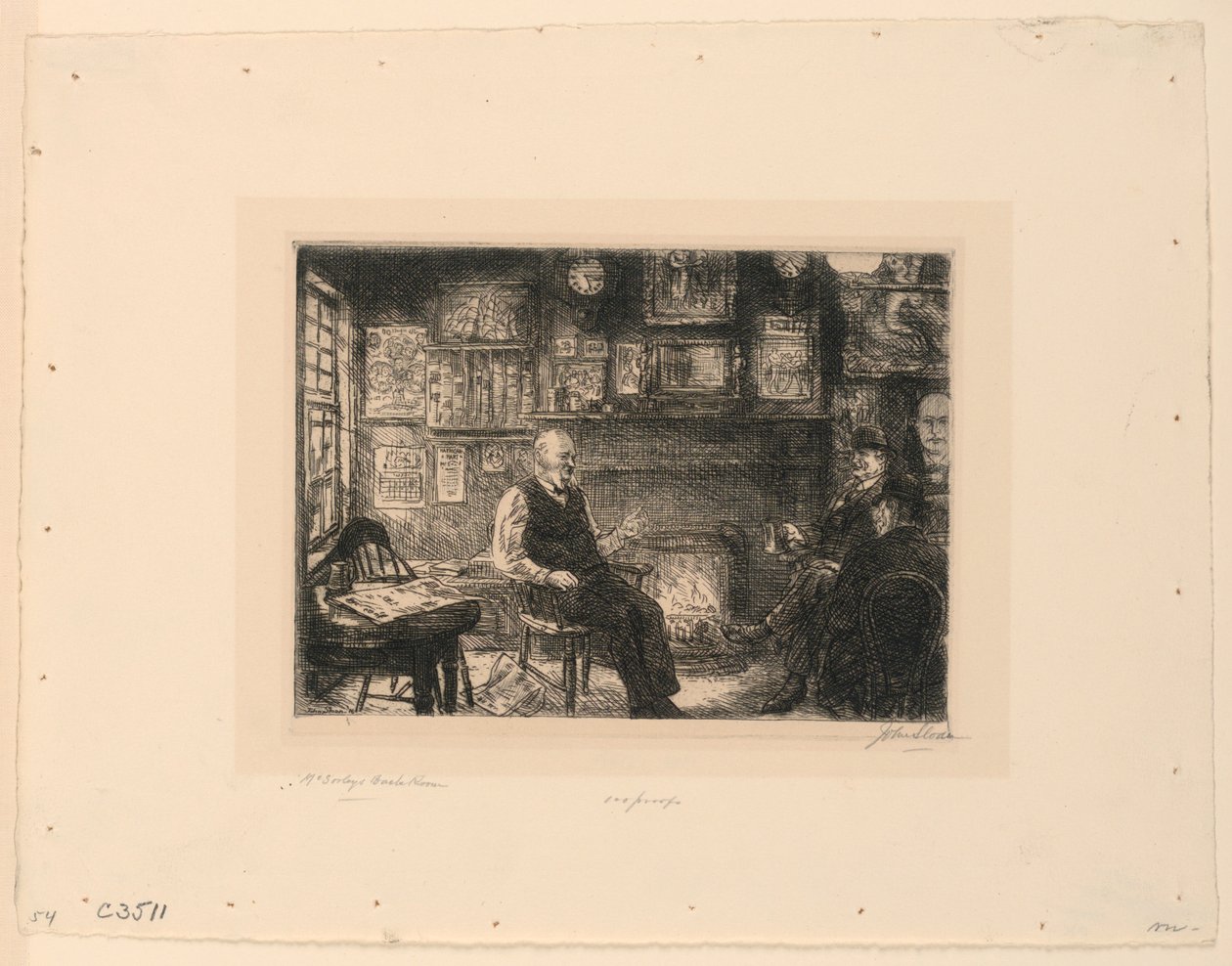 Zaplecze McSorleya autorstwa John French Sloan