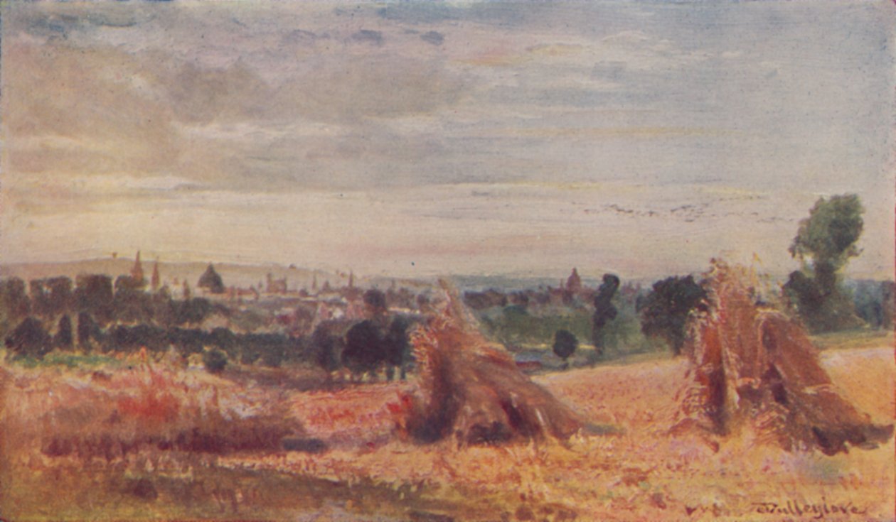 Odległy widok na Oksford, 1910 autorstwa John Fulleylove