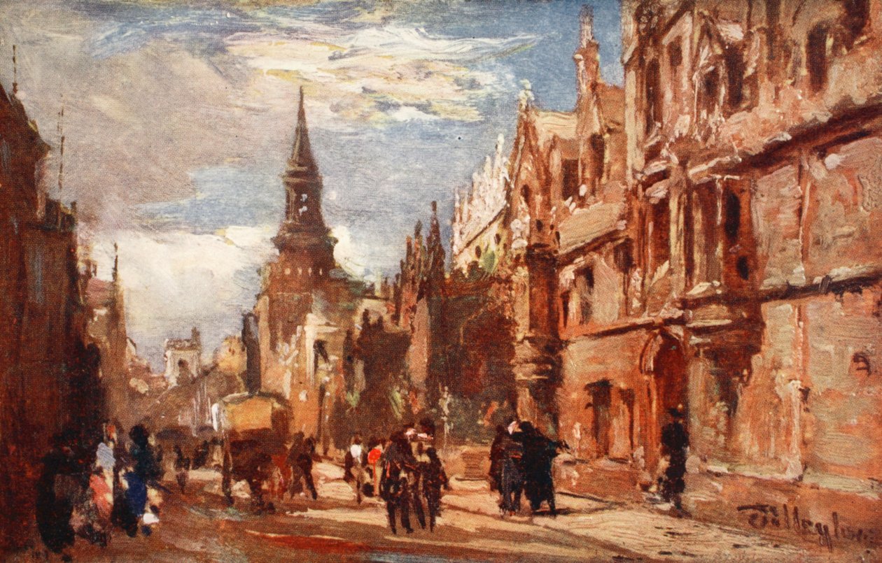Kolegium Zaduszne i High Street, 1903 autorstwa John Fulleylove