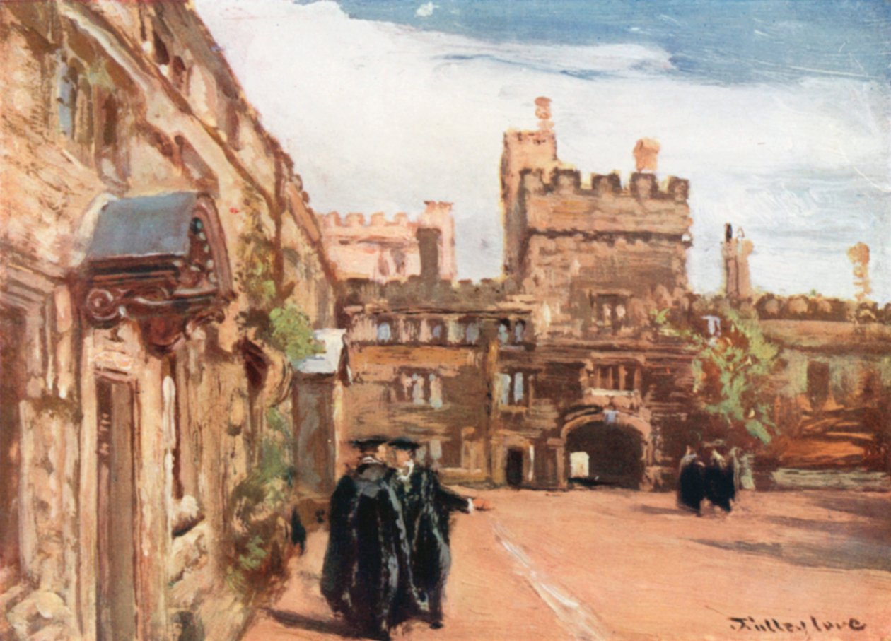 Jesus College (druk kolorowy) autorstwa John Fulleylove