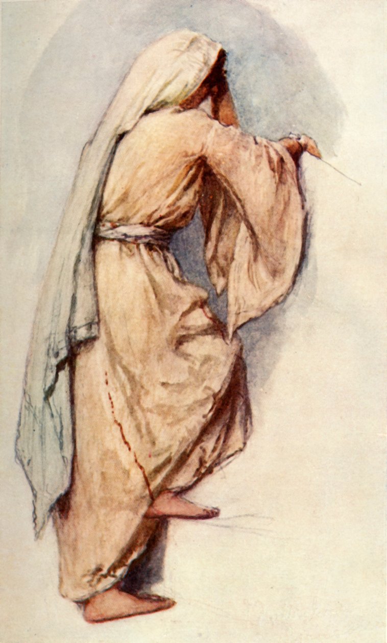 Studium świątecznych strojów syryjskich kobiet, 1902. autorstwa John Fulleylove