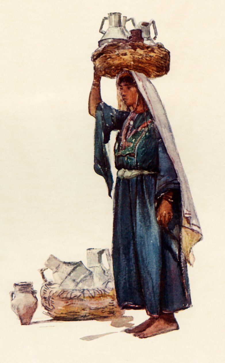 Chłop syryjski z naczyniami na mleko, 1902. autorstwa John Fulleylove
