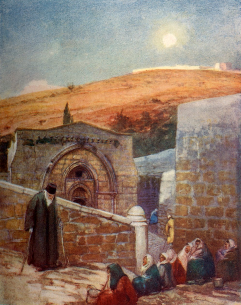 Kaplica Grobu Marii Panny u stóp Góry Oliwnej, 1902 r. autorstwa John Fulleylove