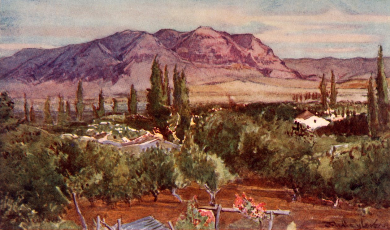 Góra Kuszenia z Jerycha, 1902. autorstwa John Fulleylove
