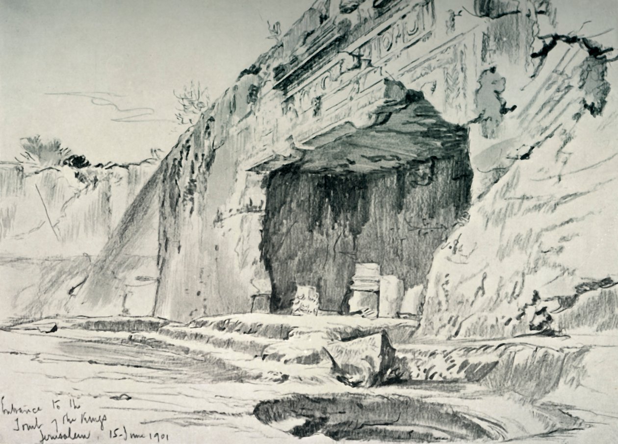 Tak zwane Grobowce Królewskie, 1902. autorstwa John Fulleylove