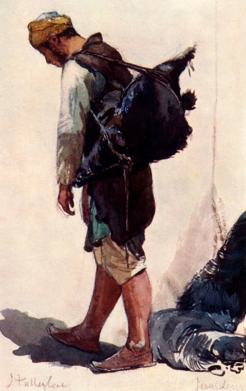 Stojąca figurka nosiciela wody, 1902. autorstwa John Fulleylove
