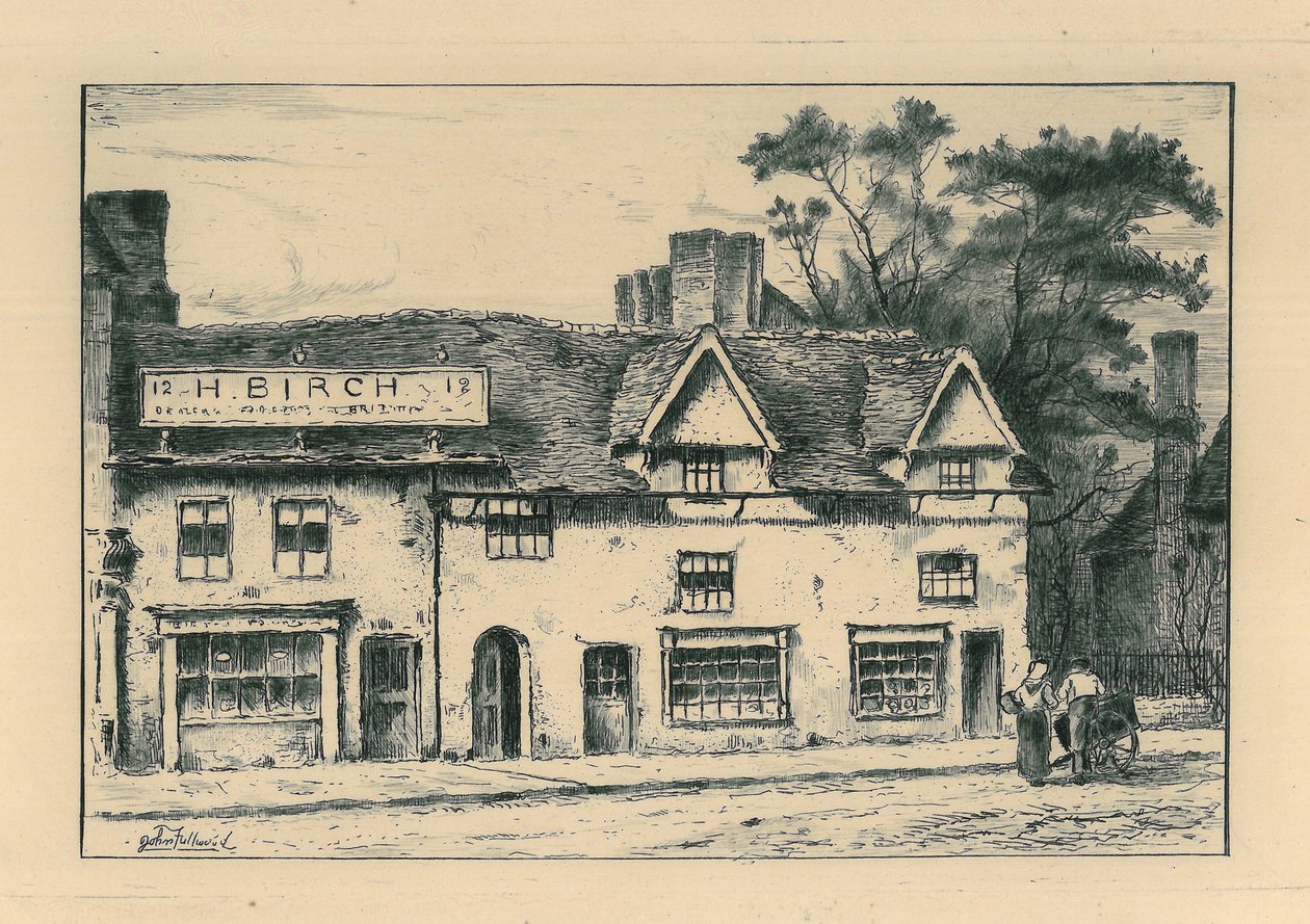 Old Houses, North Street, Wolverhampton, z „Remnants Of Old Wolverhampton” Vol.I. nr 1-37, opublikowano 1880 autorstwa John Fullwood